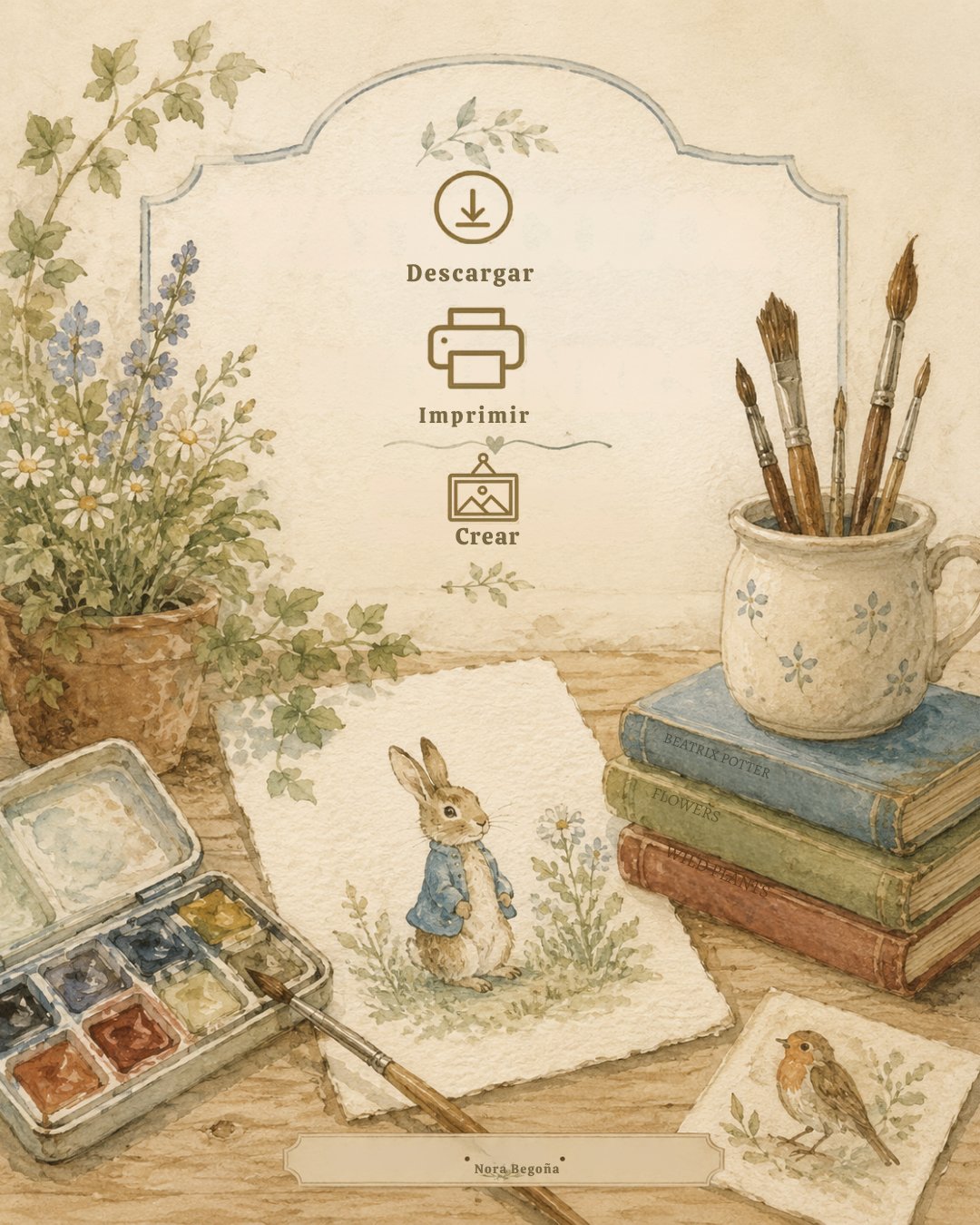 Acuarela para Principiantes + Cuaderno Botánico · Guía digital paso a paso - Image 3