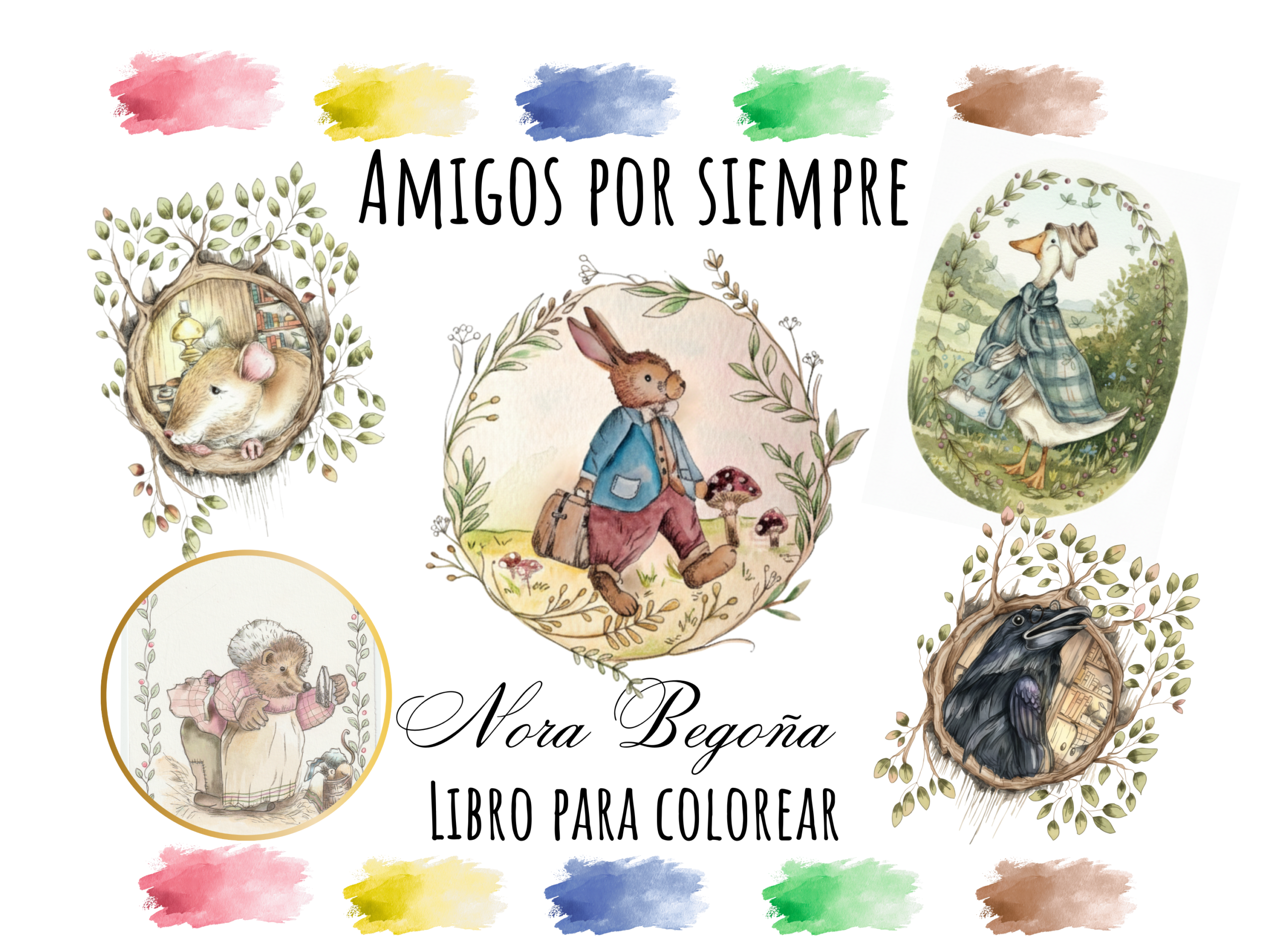 Amigos por Siempre - Libro para colorear
