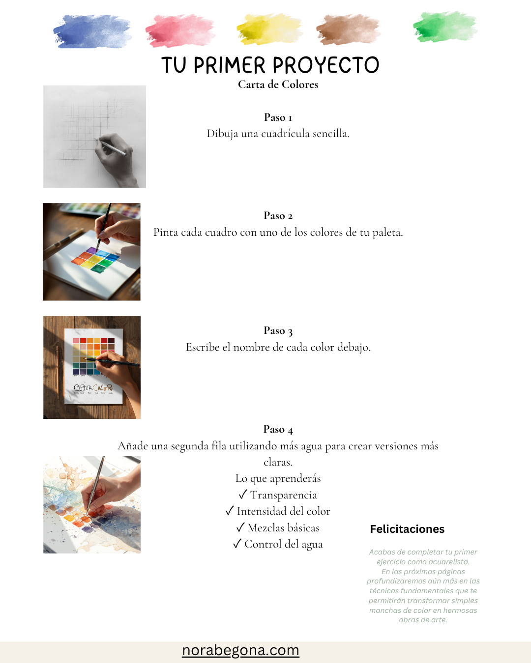 Acuarela para Principiantes + Cuaderno Botánico · Guía digital paso a paso - Image 2
