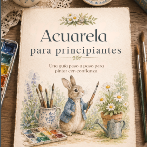 Acuarela para Principiantes + Cuaderno Botánico · Guía digital paso a paso
